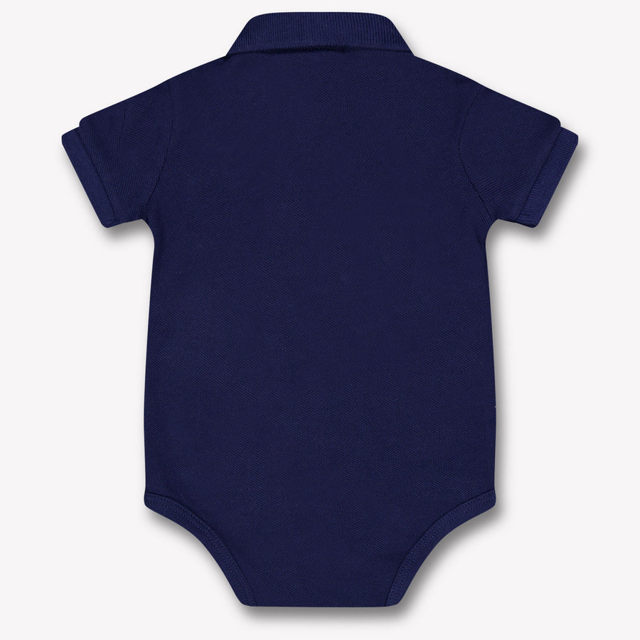 Ralph Lauren Baby Unisex Romper In Navy