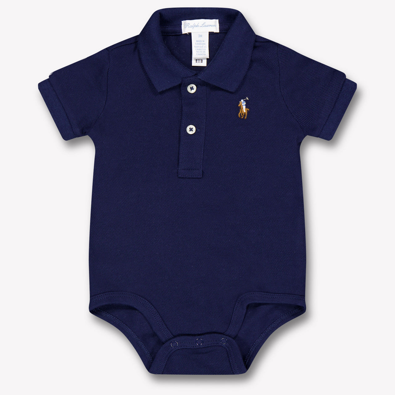Ralph Lauren Baby Unisex Romper In Navy