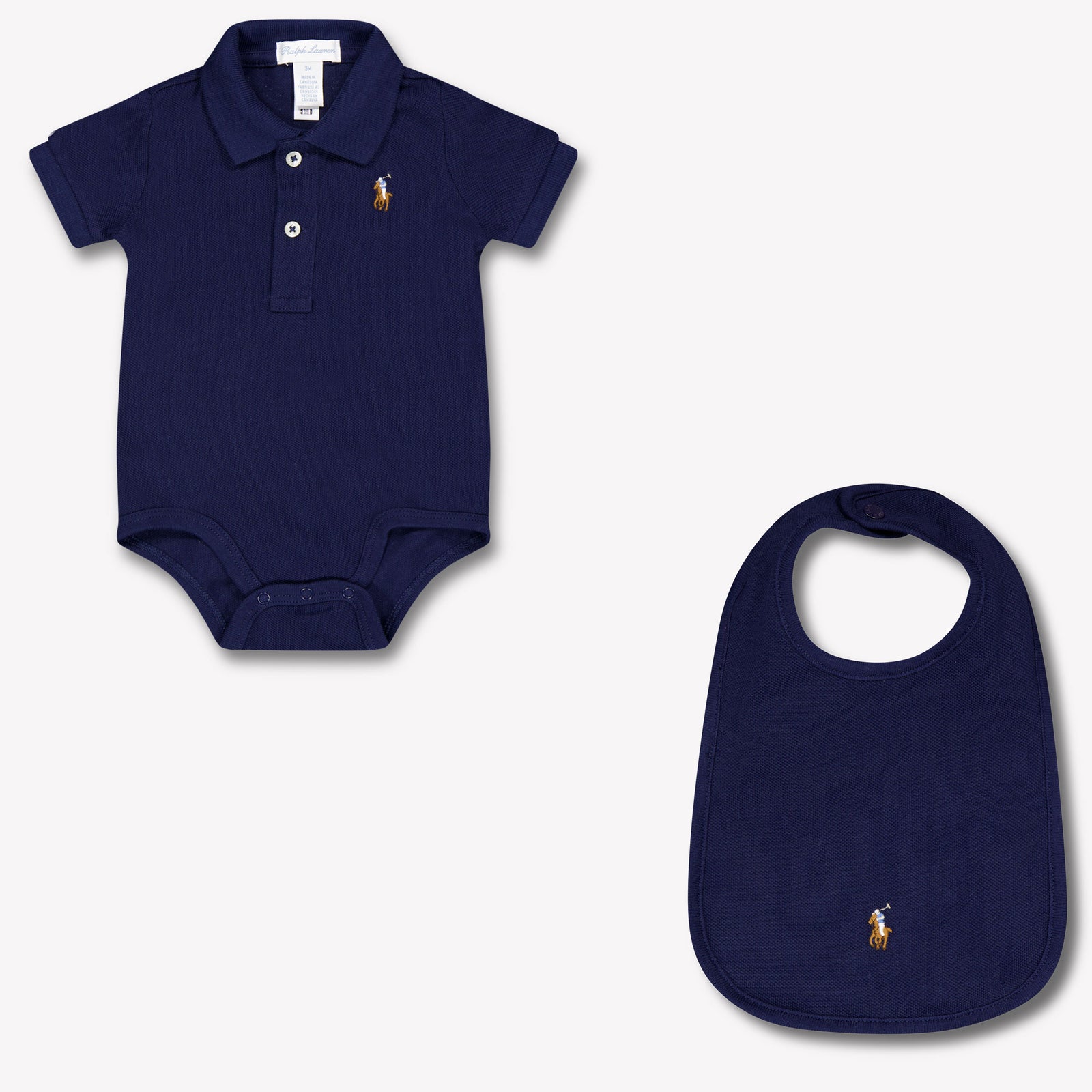 Ralph Lauren Baby Unisex Romper In Navy