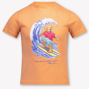 Ralph Lauren Kinder Jongens T-Shirt In Zalm