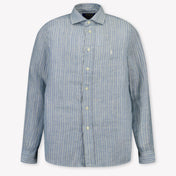 Ralph Lauren Kids Boys Blouse In Light Blue