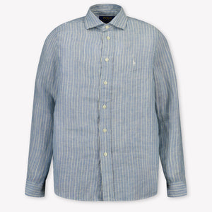 Ralph Lauren Kinder Jongens Blouse In Licht Blauw