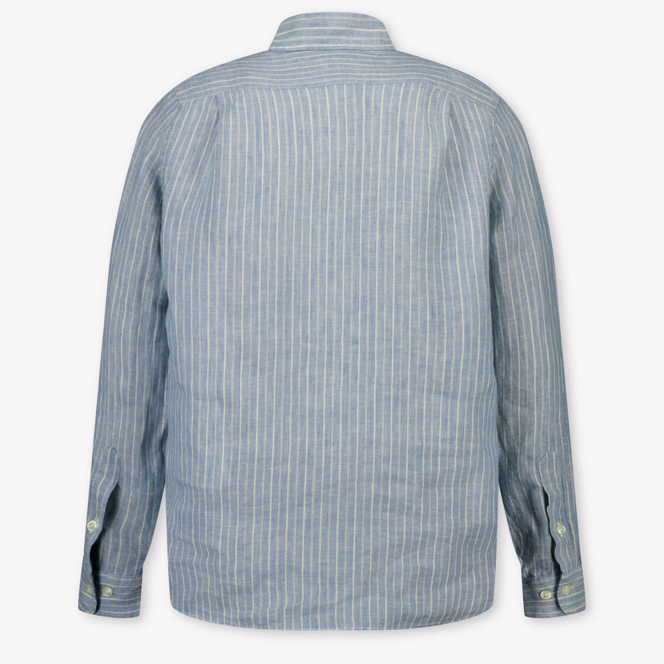 Ralph Lauren Kids Boys Blouse In Light Blue