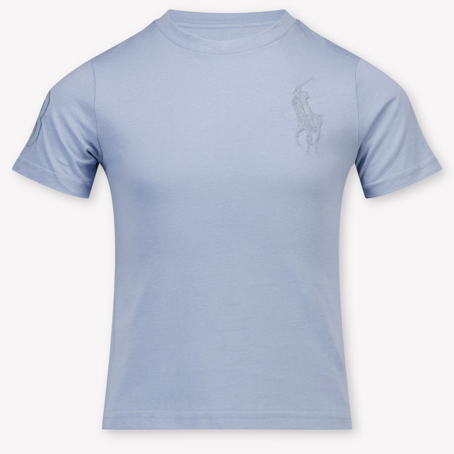 Ralph Lauren Kinder Jongens T-Shirt In Licht Blauw