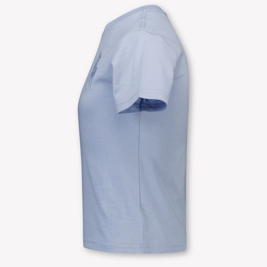 Ralph Lauren Kinder Jongens T-Shirt In Licht Blauw