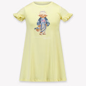 Ralph Lauren Kids Girls Dress In Yellow
