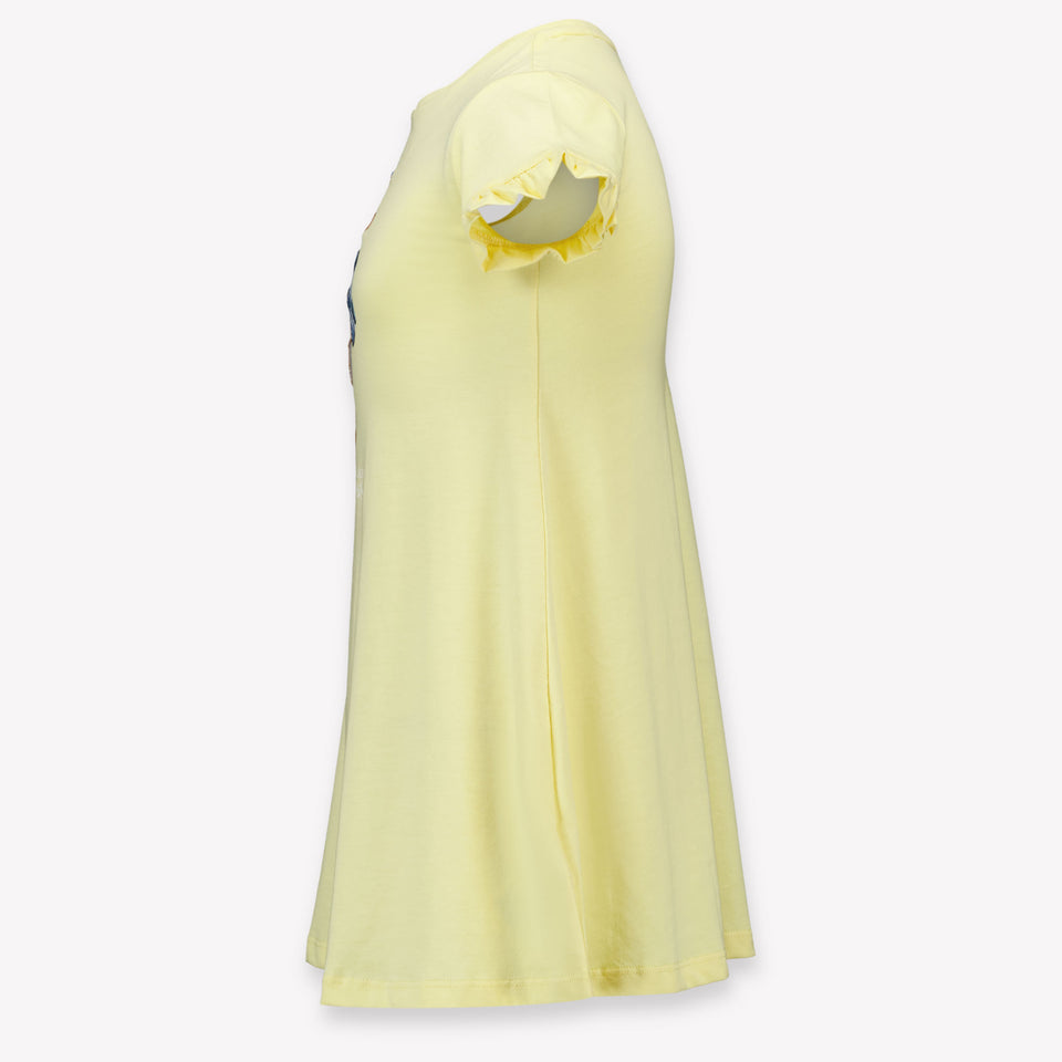 Ralph Lauren Kids Girls Dress In Yellow