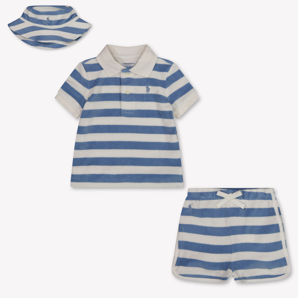 Ralph Lauren Baby Boys Set In Light Blue