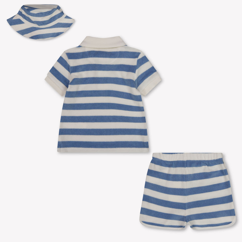 Ralph Lauren Baby Boys Set In Light Blue