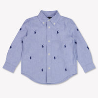 Ralph Lauren Kinder Jongens Blouse In Licht Blauw