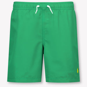 Ralph Lauren Kids Boys Swimwear In Green