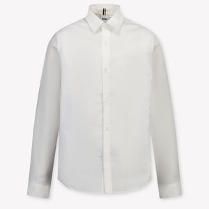 Boss Kinder Jongens Blouse In Wit
