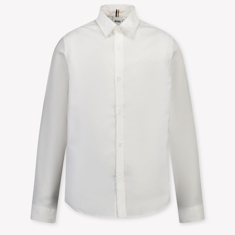 Boss Kinder Jongens Blouse In Wit
