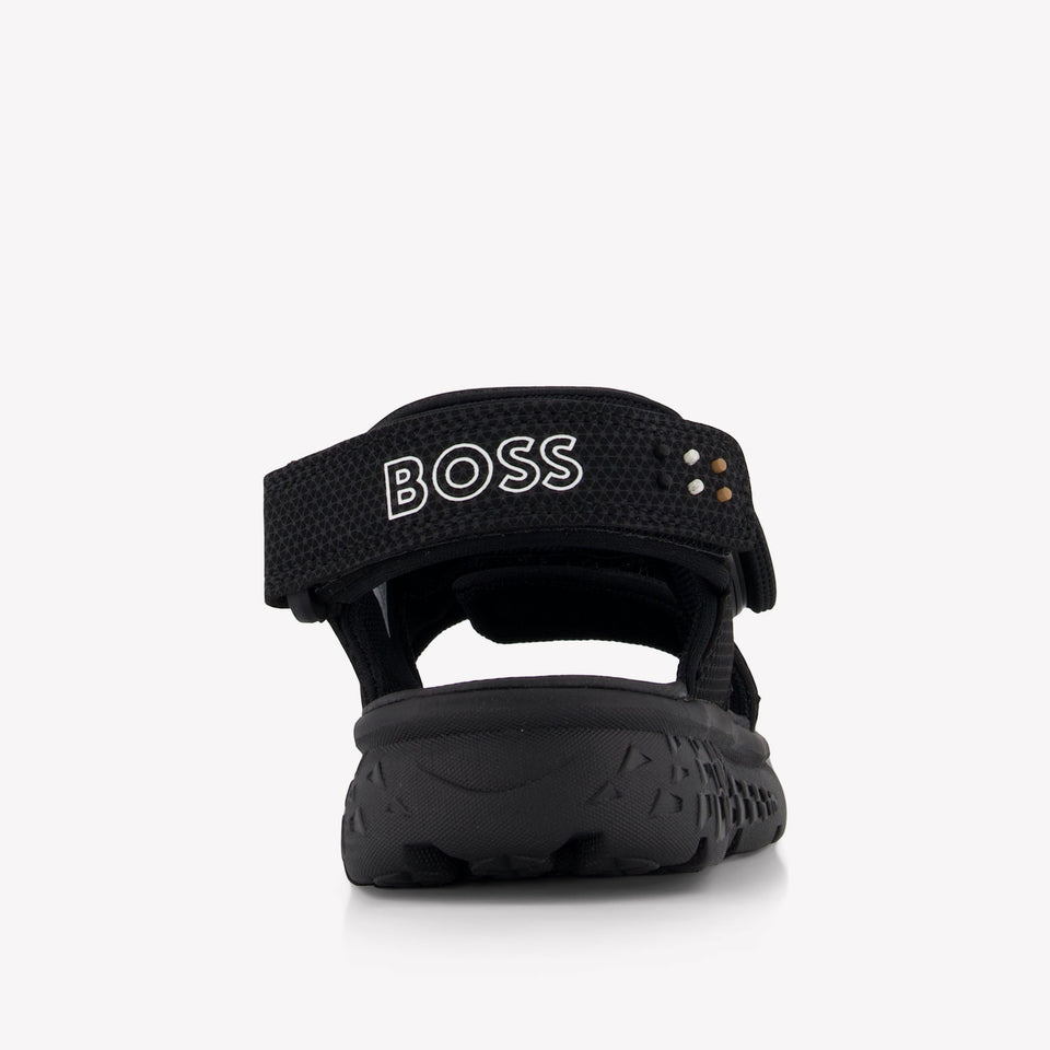 Boss Boys Sandals In Black