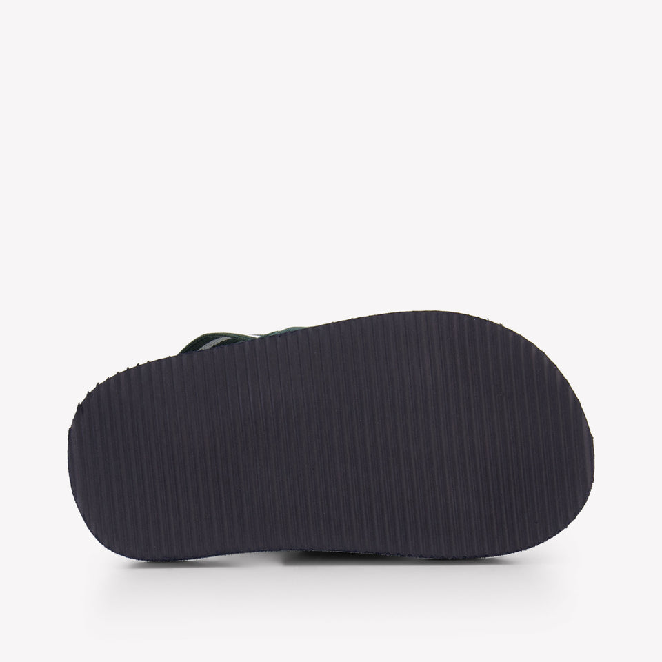 Boss Jongens Slippers In Groen