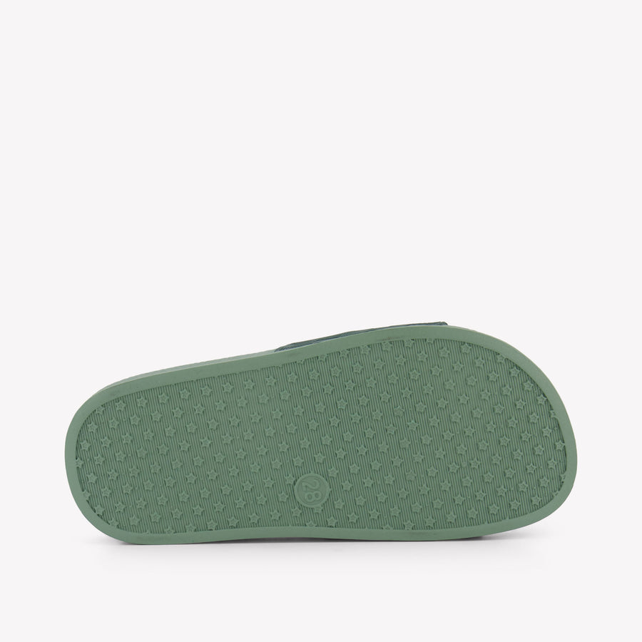 Boss Jongens Slippers In Groen