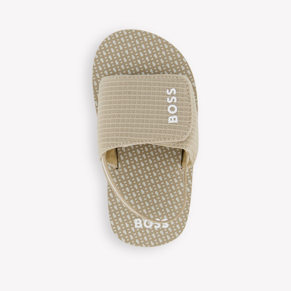 Boss Boys Flipflops In Beige