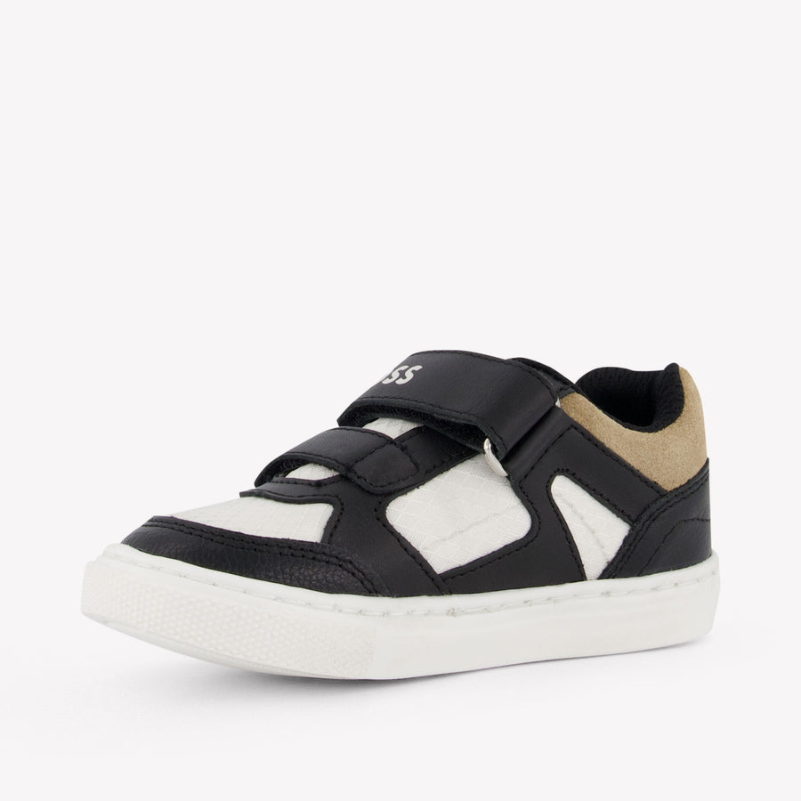 Boss Jongens Sneakers In Zwart