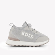 Boss Boys Sneakers In Gray