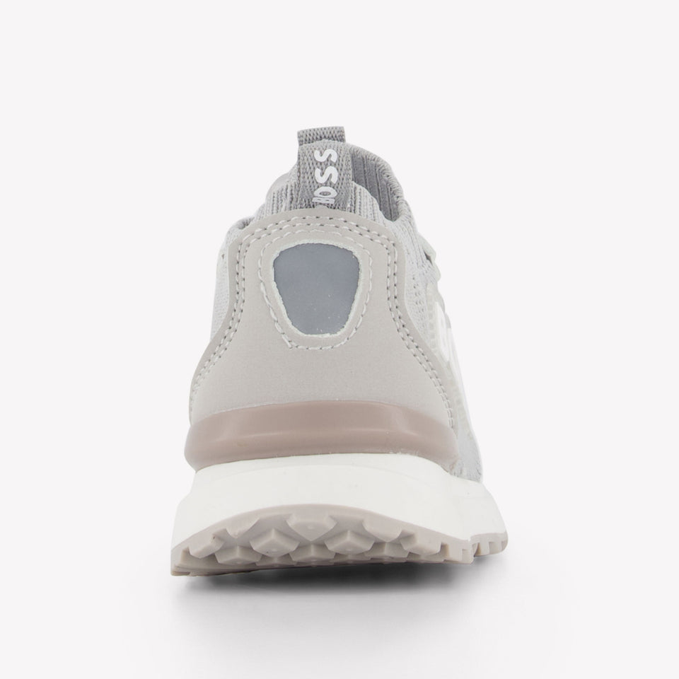 Boss Boys Sneakers In Gray
