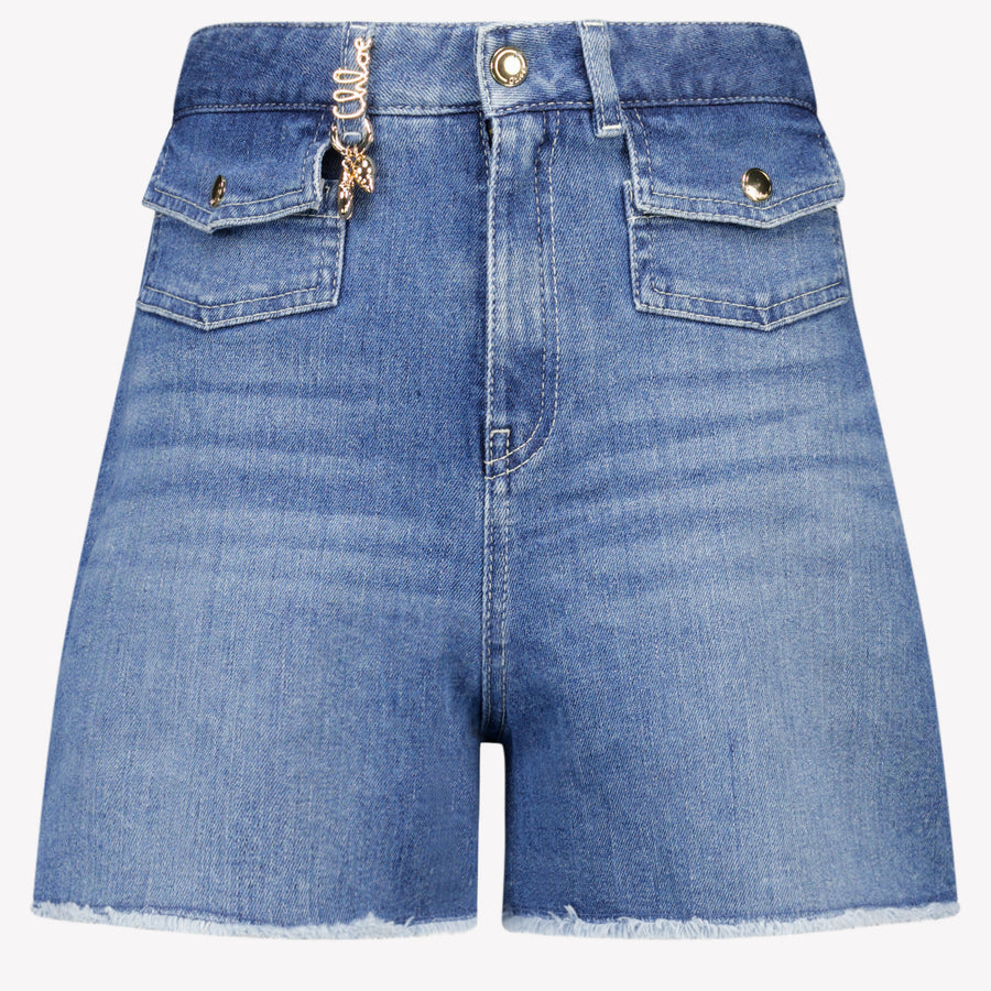 Chloe Kids Girls Shorts In Jeans