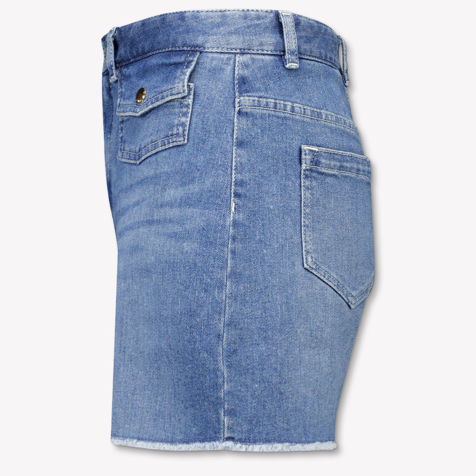 Chloe Kids Girls Shorts In Jeans
