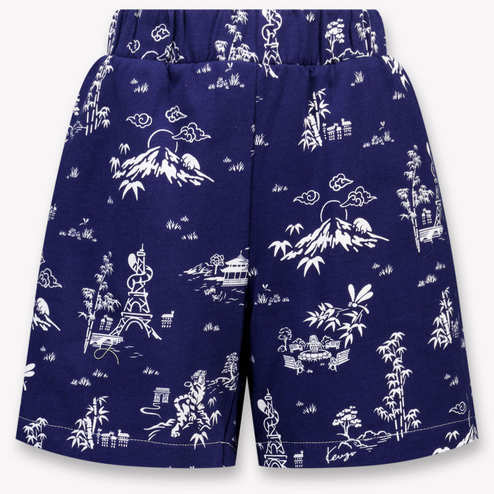 Kenzo Kids Kinder Jongens Shorts In Navy