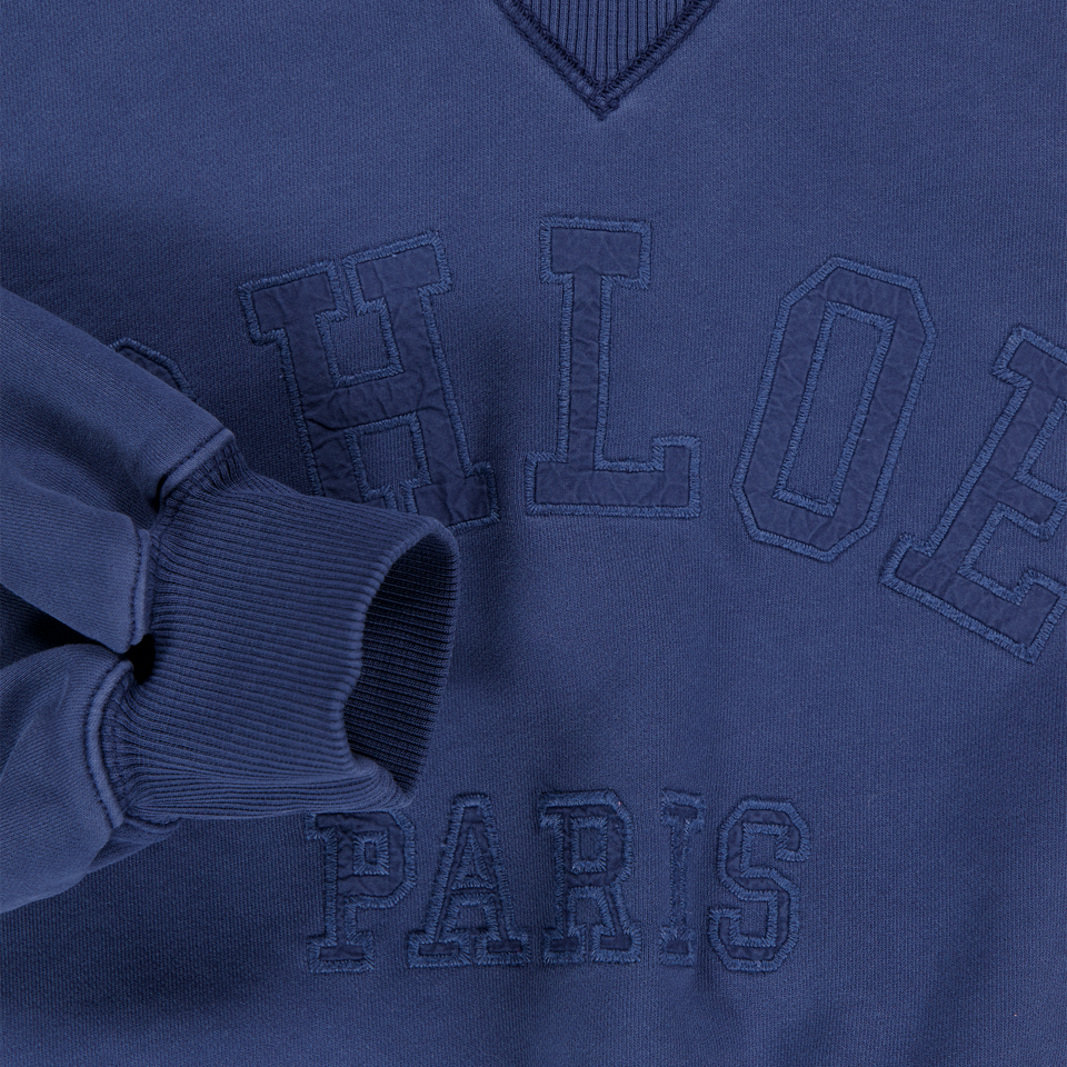 Chloe Kids Girls Sweater In Blue