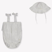 Chloe Baby Girls Set In White