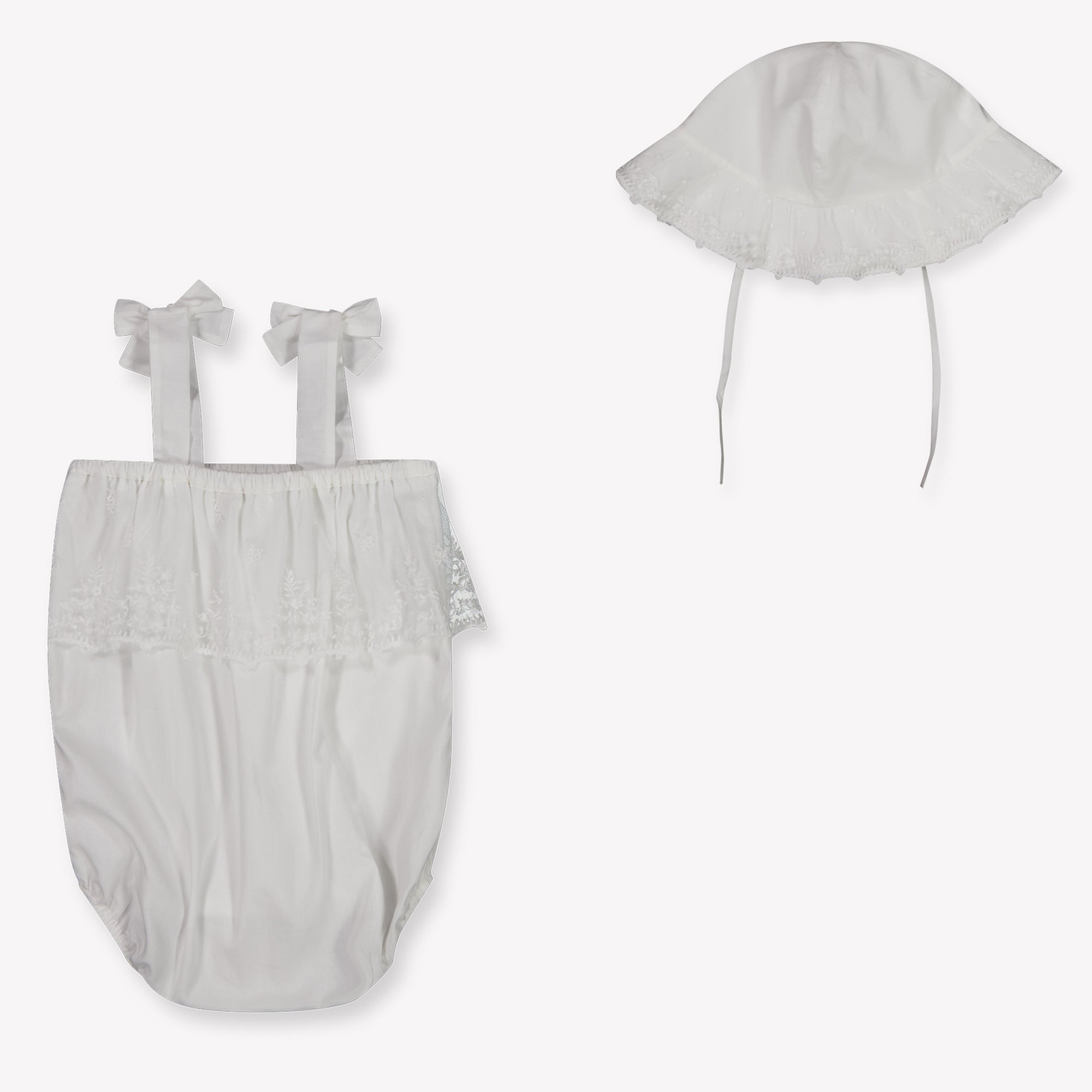 Chloe Baby Girls Set In White