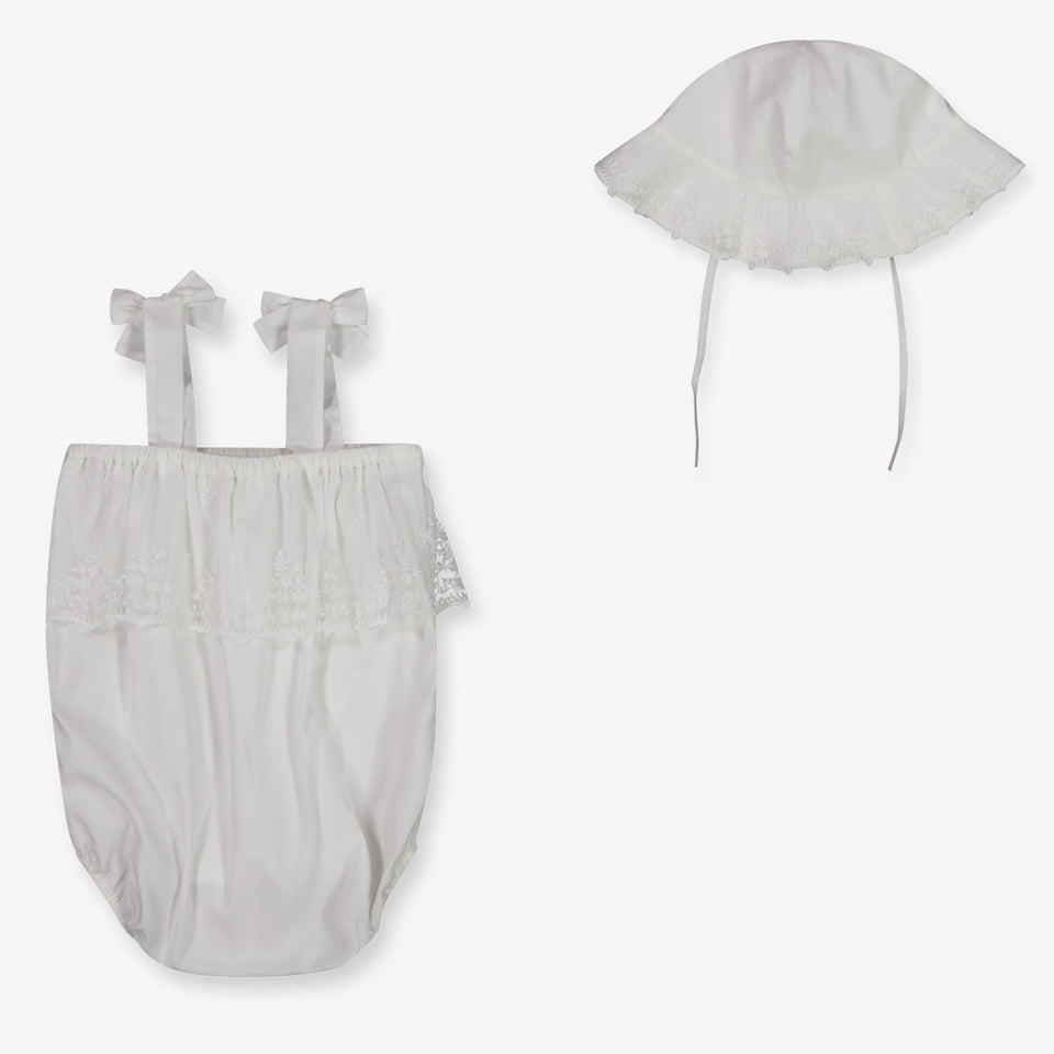 Chloe Baby Girls Set In White