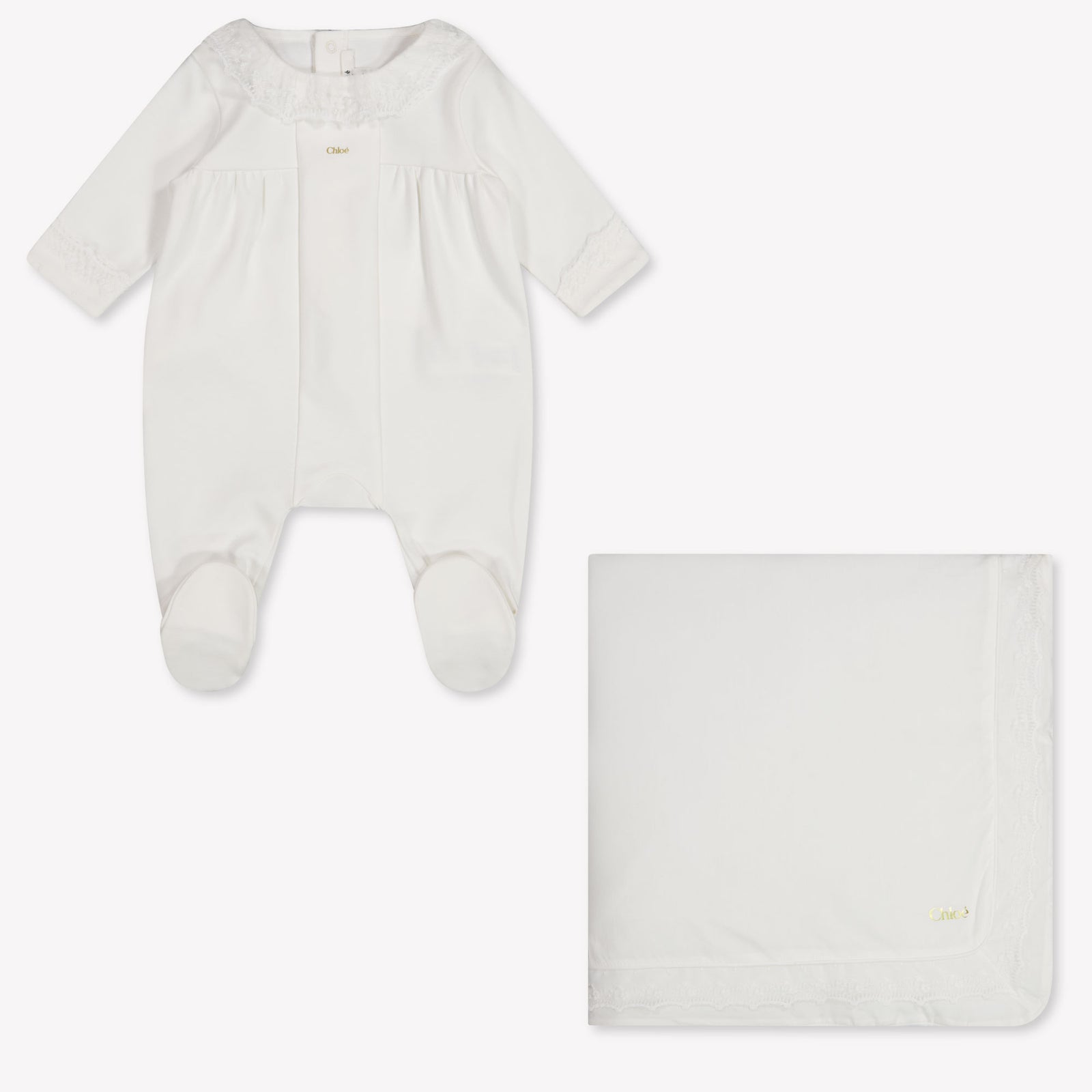 Chloe Baby Girls Set In White