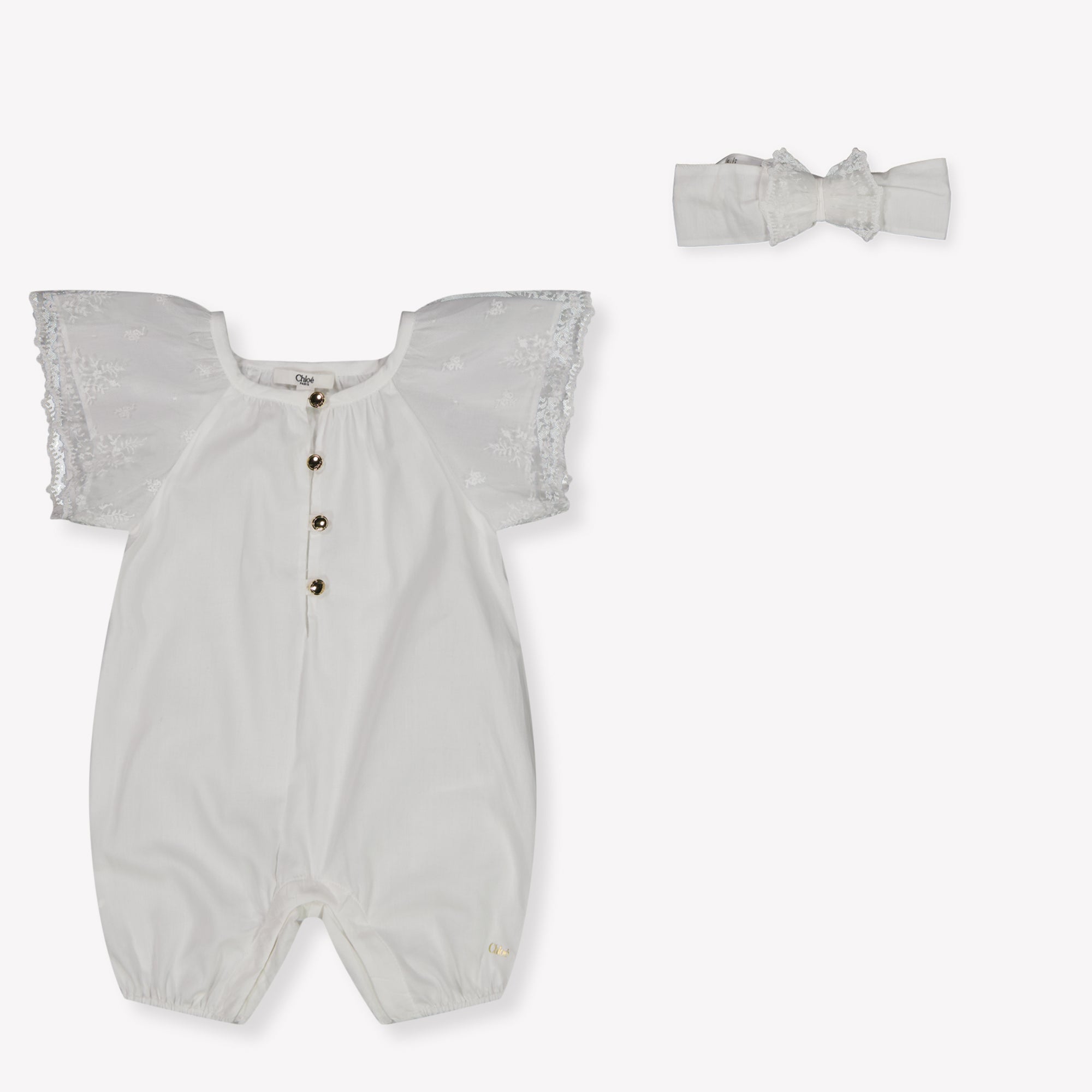 Chloe Baby Girls Set In White