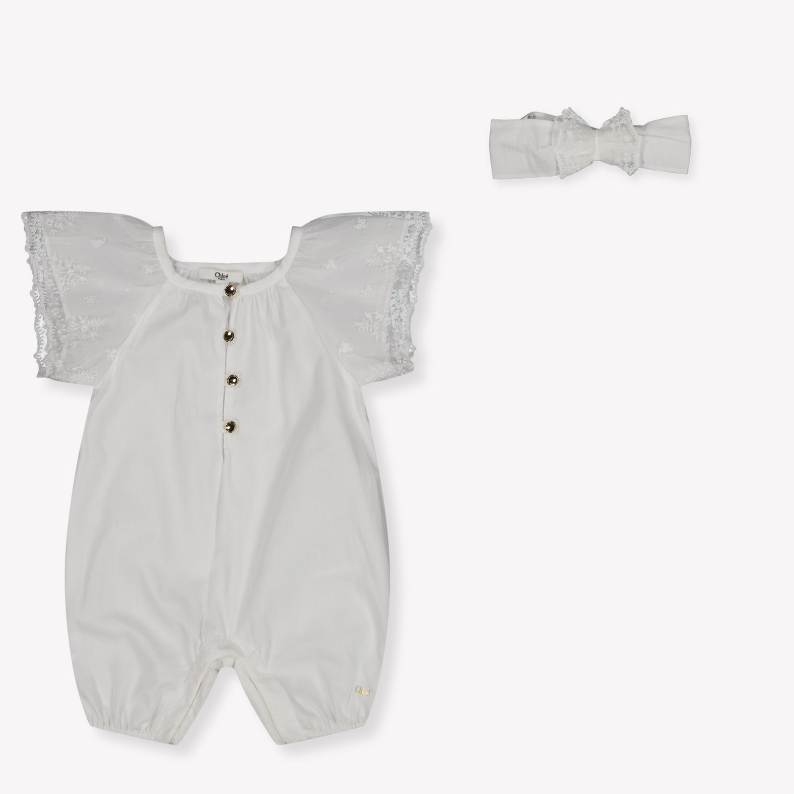 Chloe Baby Girls Set In White