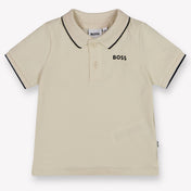 Boss Baby Boys Polo In Light Beige