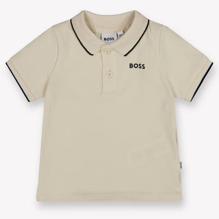 Boss Baby Jongens Polo In Licht Beige
