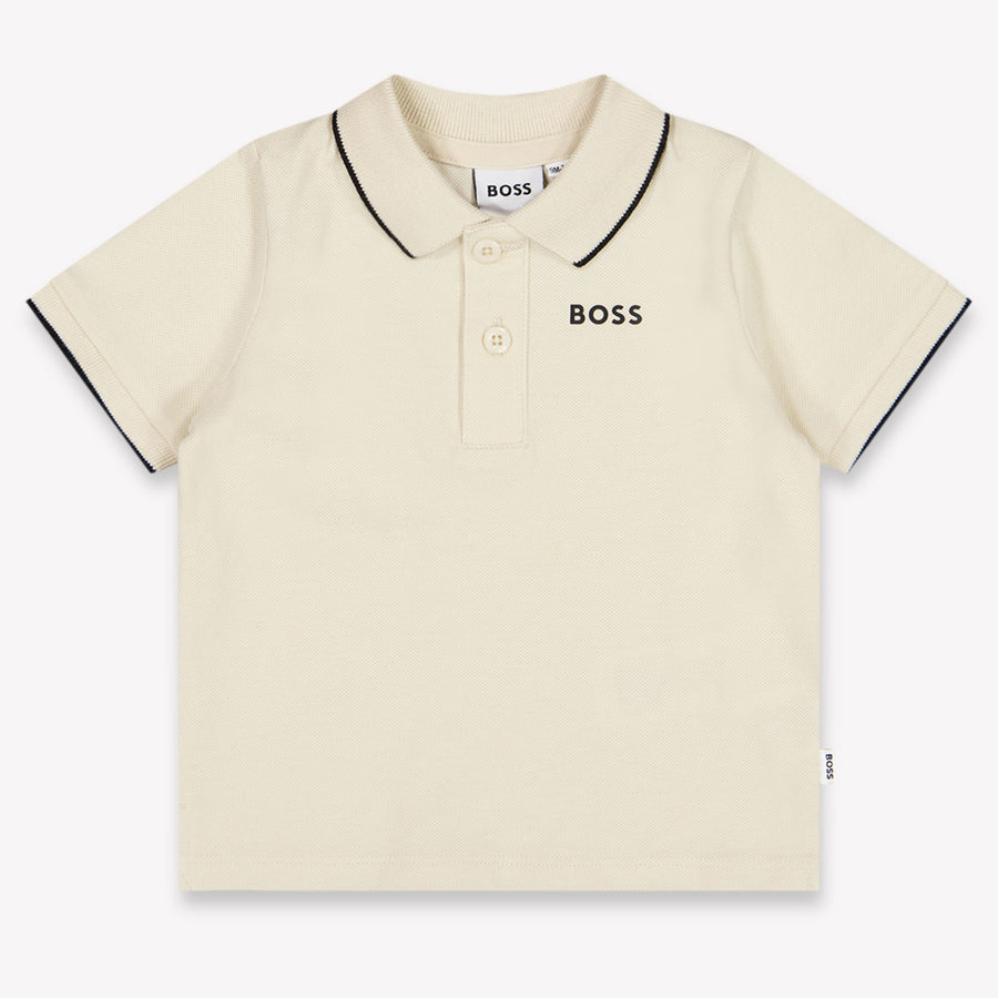 Boss Baby Jongens Polo In Licht Beige