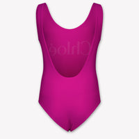 Chloe Kids Girls Swimwear In Fuchsia