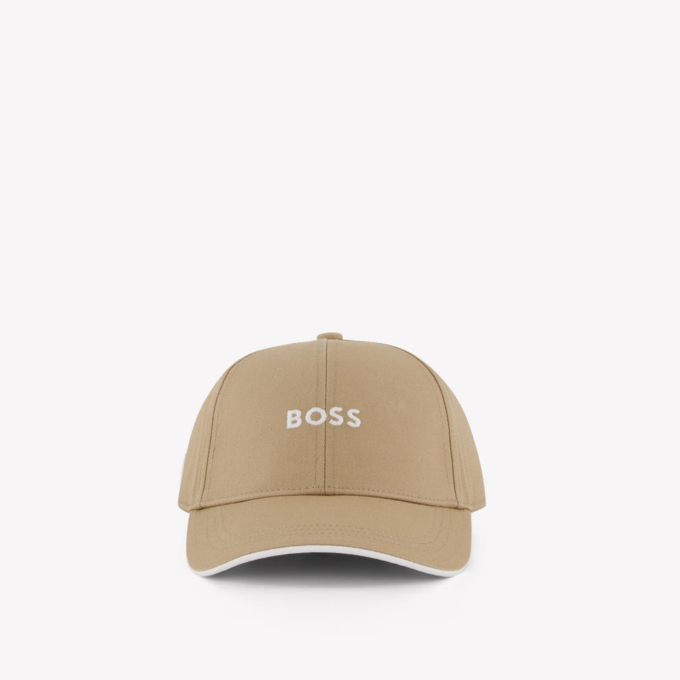 Boss Kinder Jongens Pet In Beige