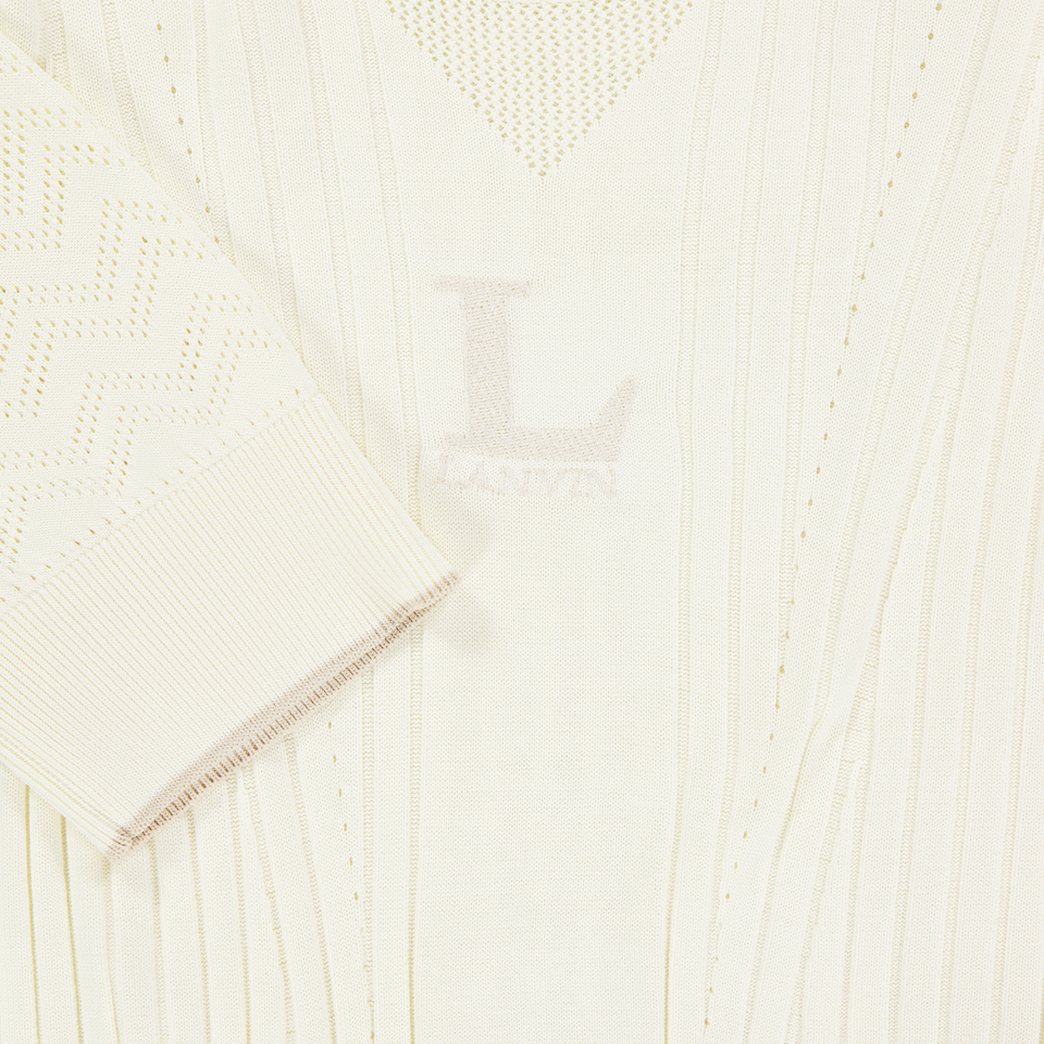 Lanvin Kids Girls T-Shirt in Ecru