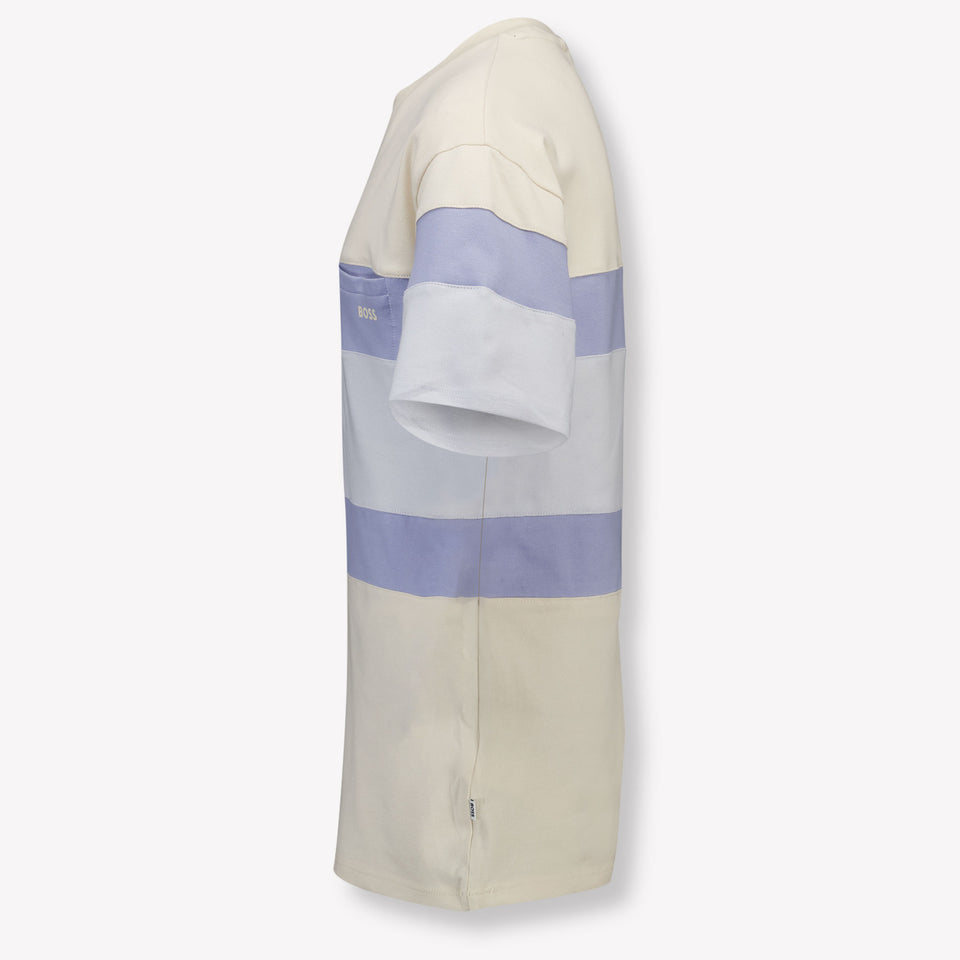 Boss Kinder Jongens T-Shirt In Licht Beige