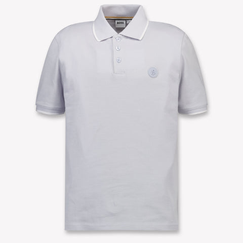 Boss Kinder Jongens Polo In Licht Blauw