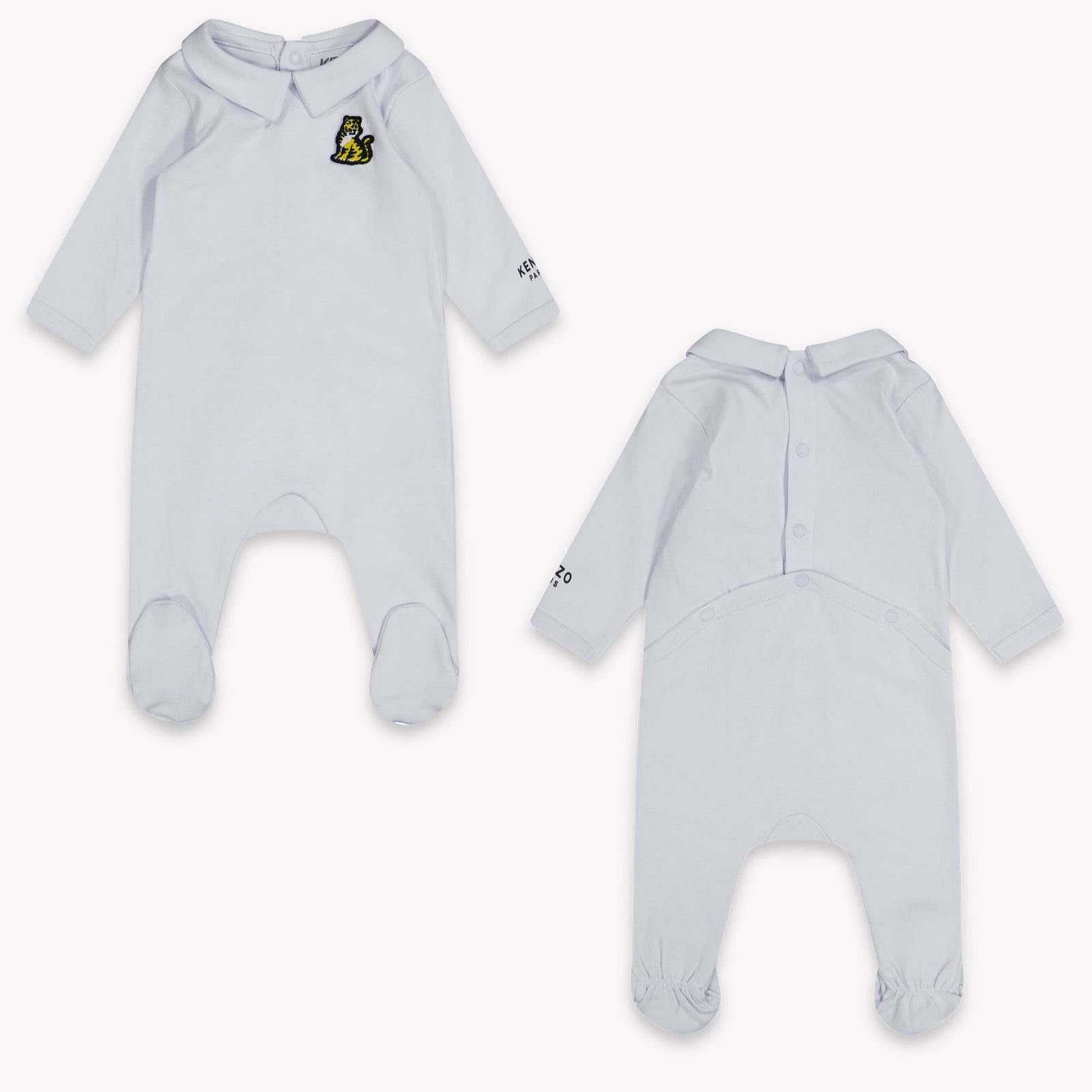 Kenzo Kids Baby Boys Playsuit In Light Blue