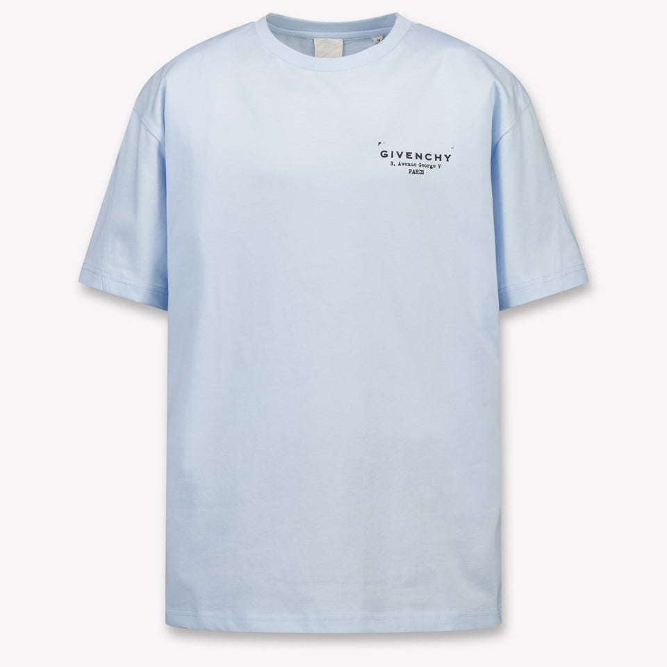 Givenchy Kinder Jongens T-Shirt In Licht Blauw
