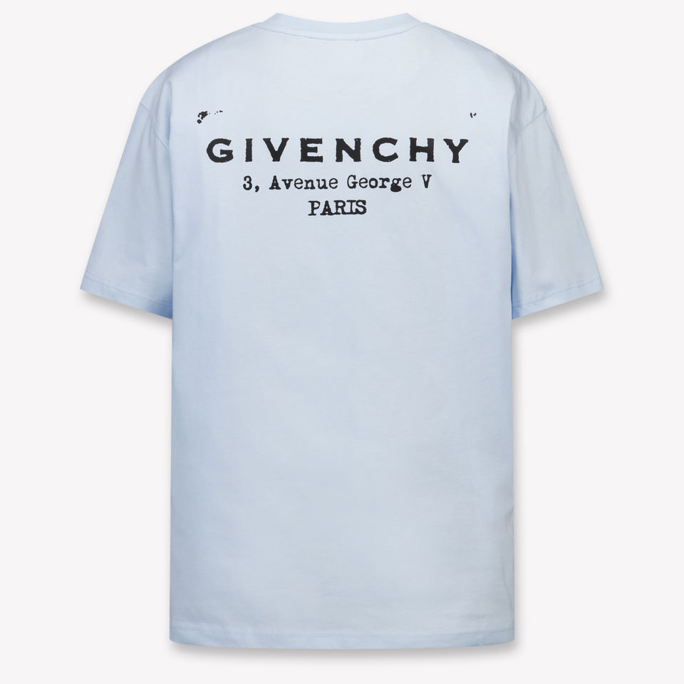 Givenchy Kinder Jongens T-Shirt In Licht Blauw
