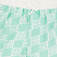 HUGO Kids Boys Swimwear In Mint