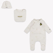 Kenzo Kids Baby Boys Playsuit In OffWhite