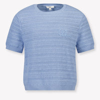 Chloe Kinder Meisjes T-Shirt In Licht Blauw