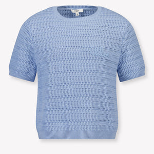Chloe Kinder Meisjes T-Shirt In Licht Blauw