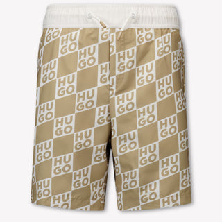 HUGO Kids Boys Swimwear In Beige